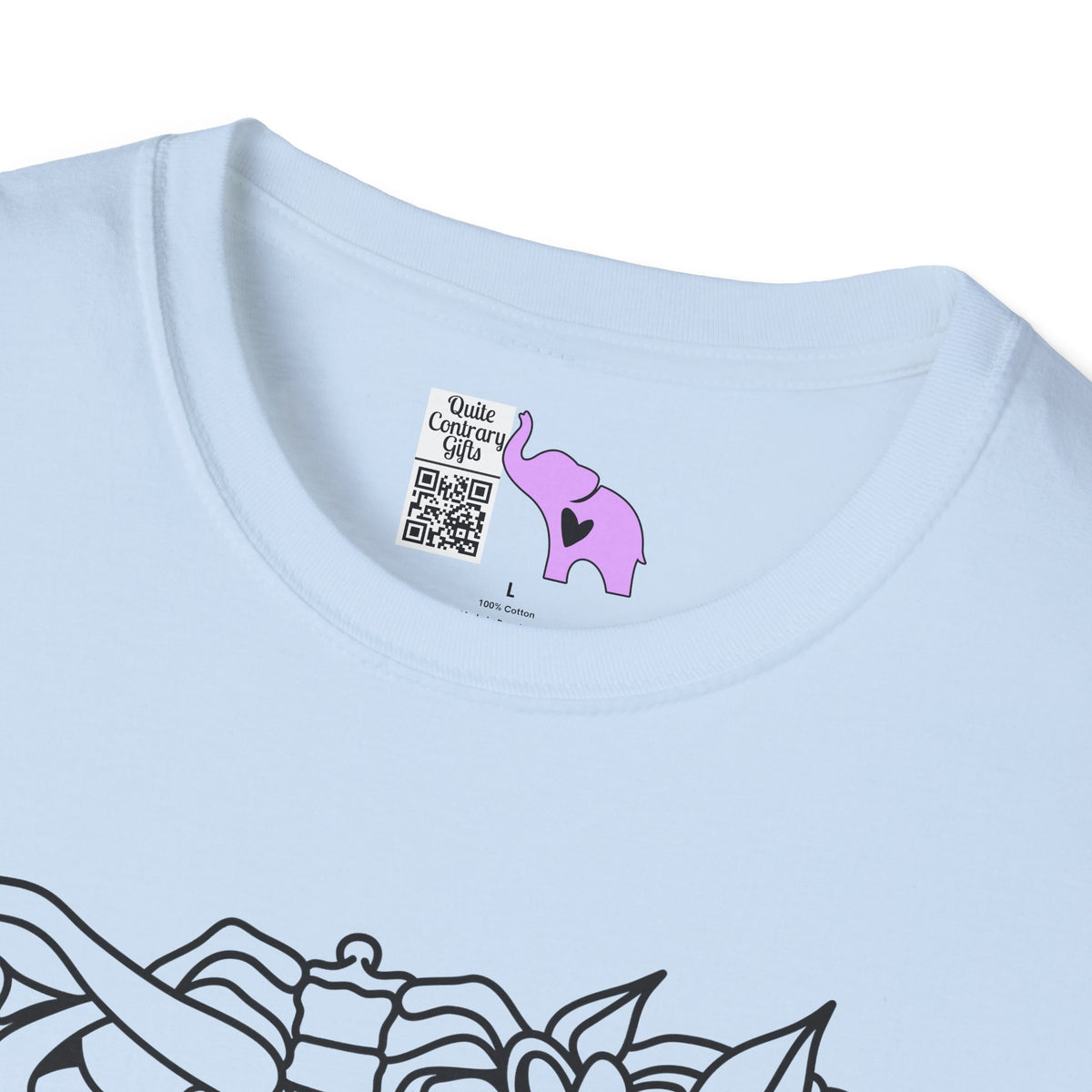 Floral Ribcage Adult T-shirt