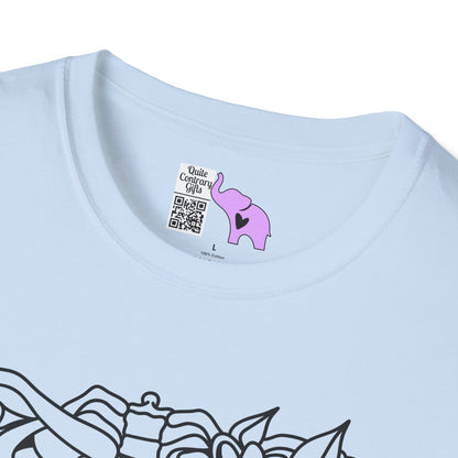 Floral Ribcage Adult T-shirt