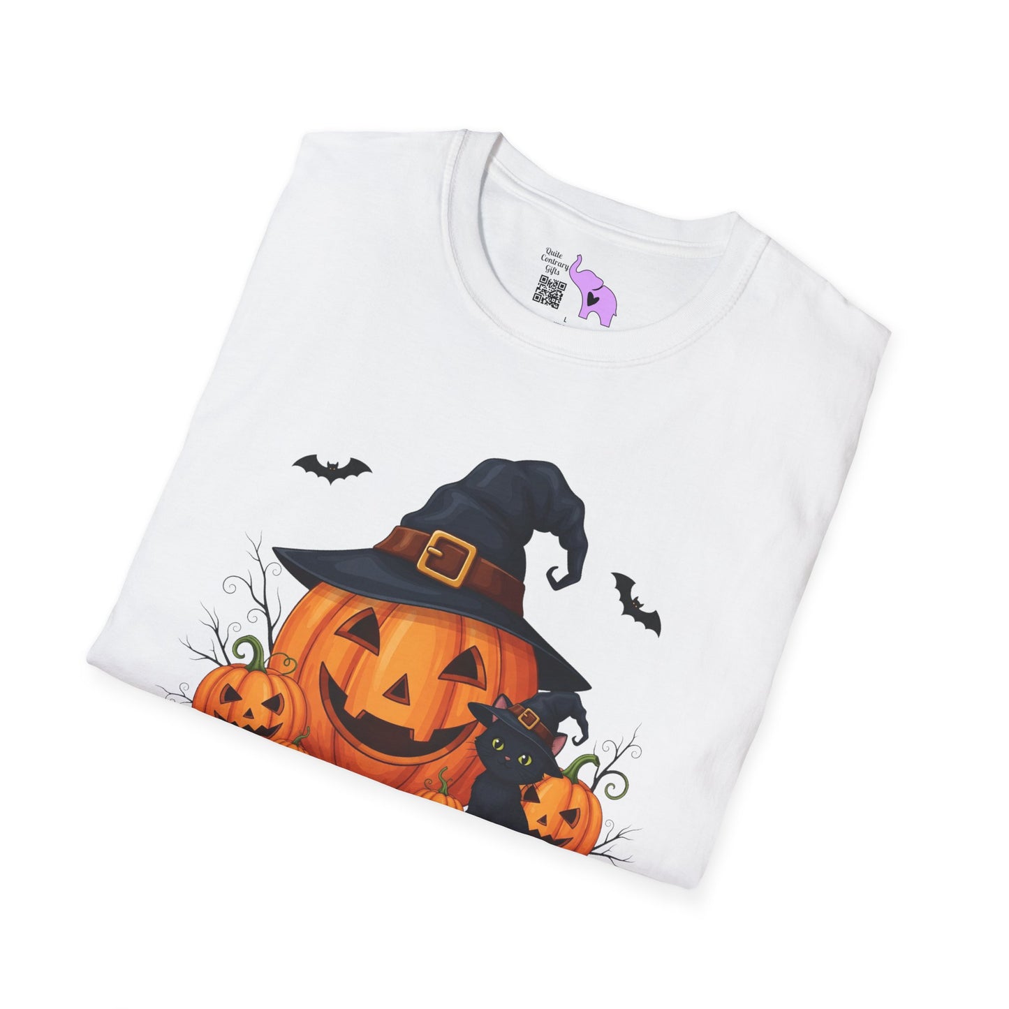Spooky Season (Jack-O-Lantern/Black Cat) Adult T-shirt