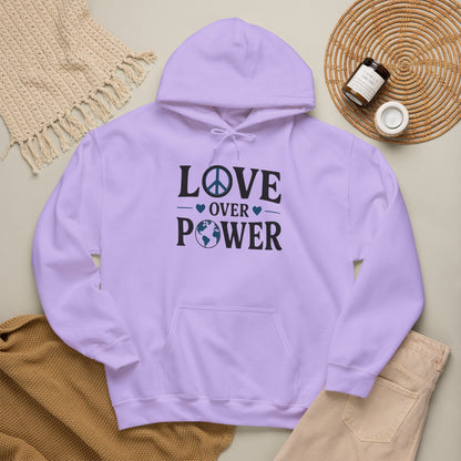 ""When the Power of Love Overcomes the Love of Power, the World Will Know Peace Heavy Blend™ Hooded Sweatshirt