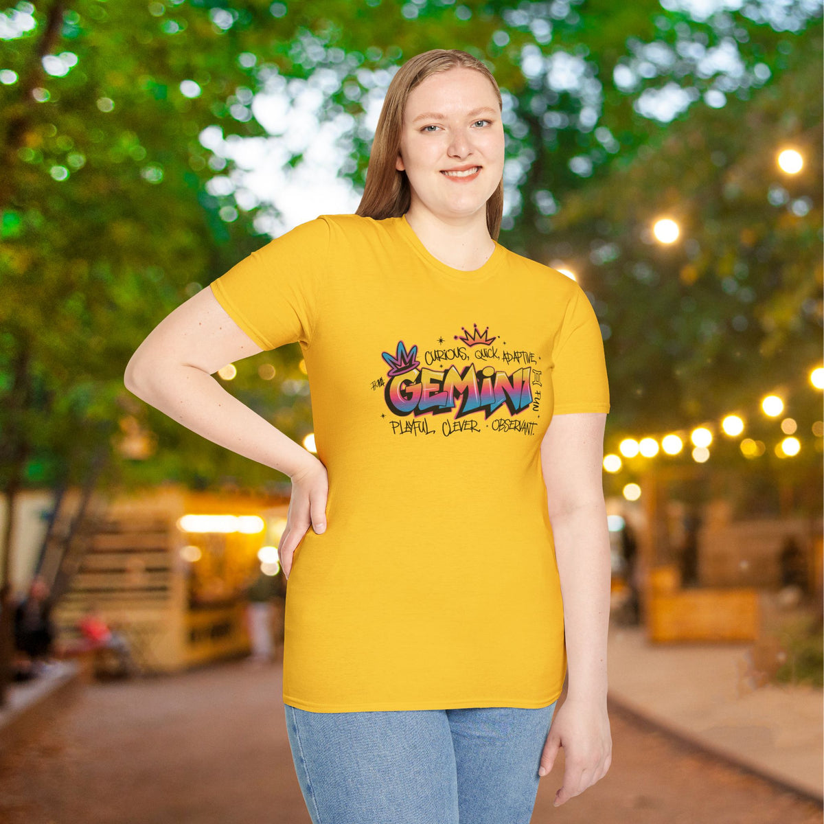 Gemini Street Art Adult T-shirt