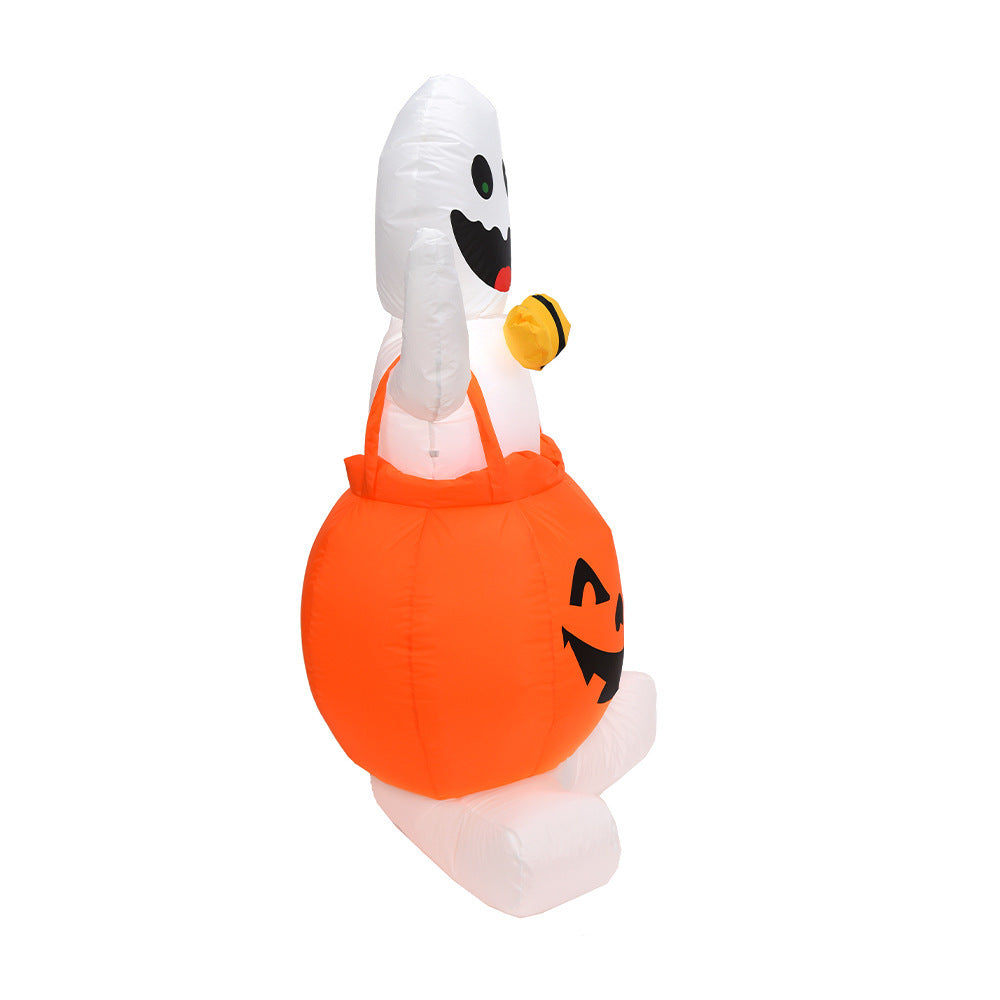 Pumpkin Ghost Inflatable Halloween Lawn Decoration