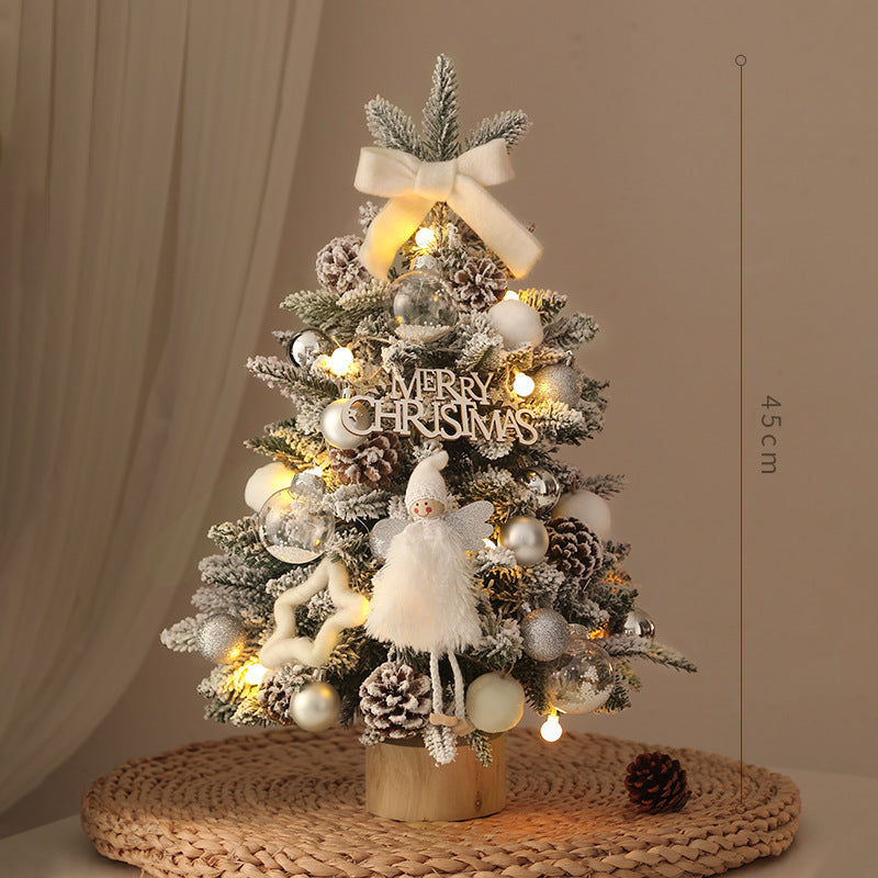 Miniature Artificial Decorated Christmas Tree With Lights