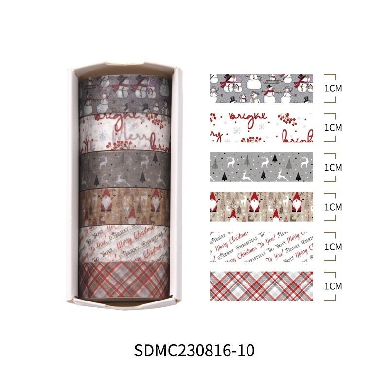 Christmas-Themed Paper Adhesive Tape/Journal Tape