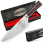 Japanese Kitchen Gyuto Chef Knives With Sheath for Husband, Wife, Dad, or Mom