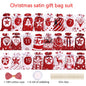 Christmas Advent Calendar Satin Gift Bag Set