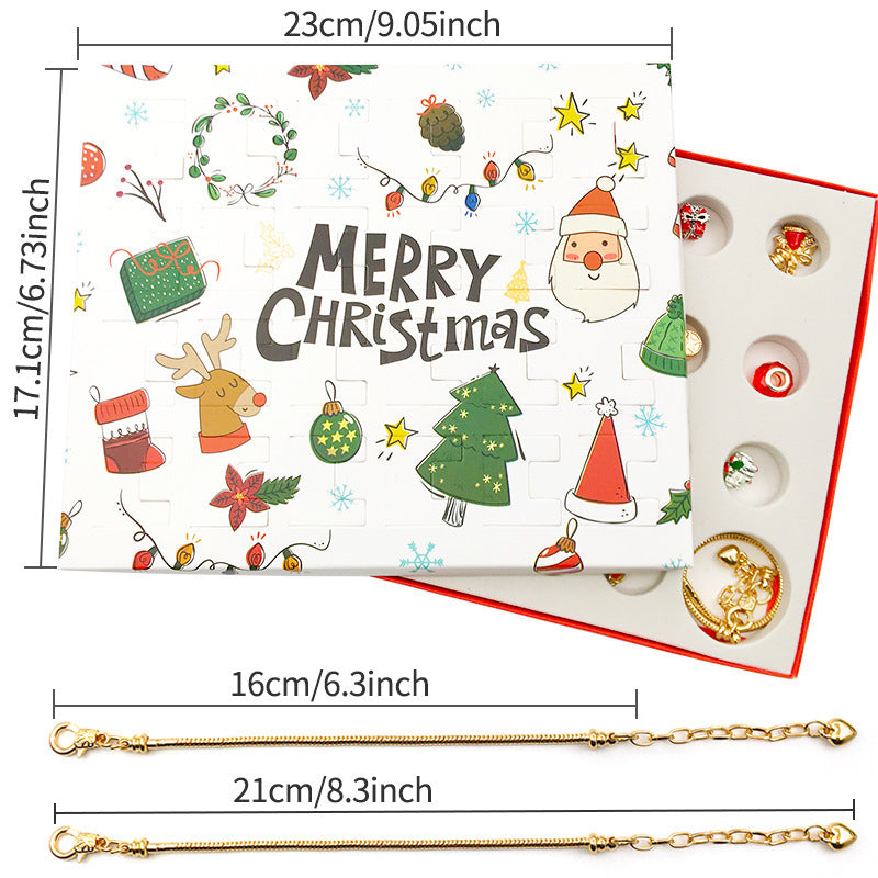 Gold-plated & Silver 24 Set Advent Calendar