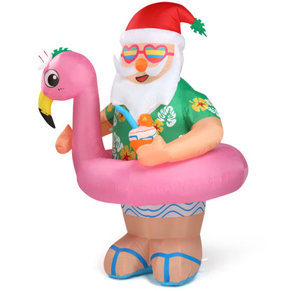 Tropical Santa Claus LED Inflatable