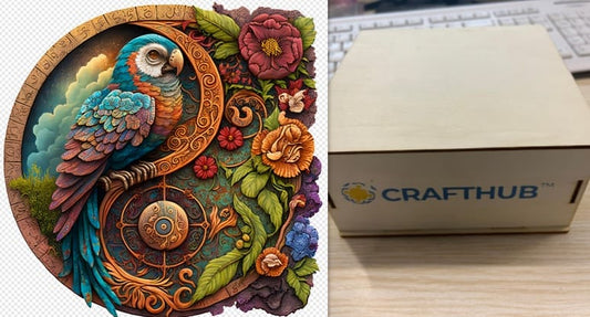 Enchanted Parrot Garden Wooden Puzzle