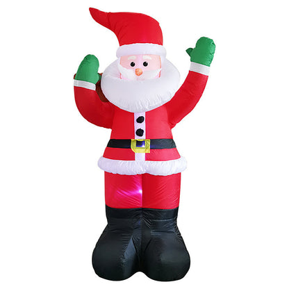 Inflatable Christmas LED Glowing Santa Tree Snowman Outdoor Lawn Decor