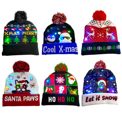 LED Light Up Knitted Beanie Hats