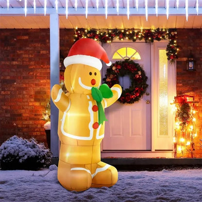 Gingerbread Man 6FT LED Inflatable