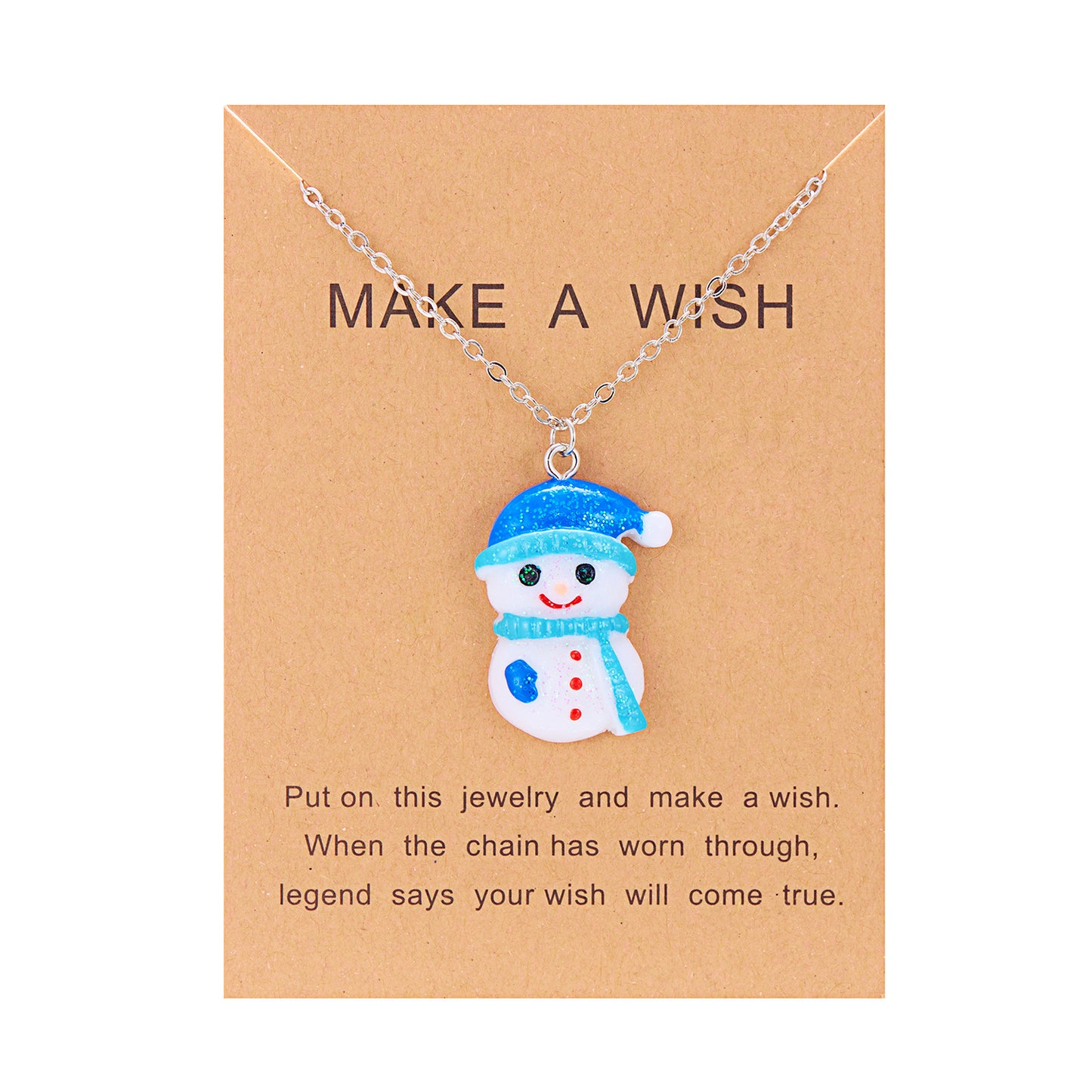 Cute Cartoon Resin Christmas Necklace Variety