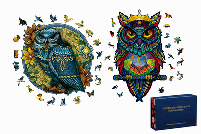 Colorful Owl Wooden Puzzles