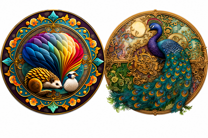Peacock Wooden Art Puzzles