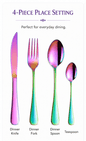 Rainbow Stainless Steel Flatware – Individual Pieces & Place Setting Sets