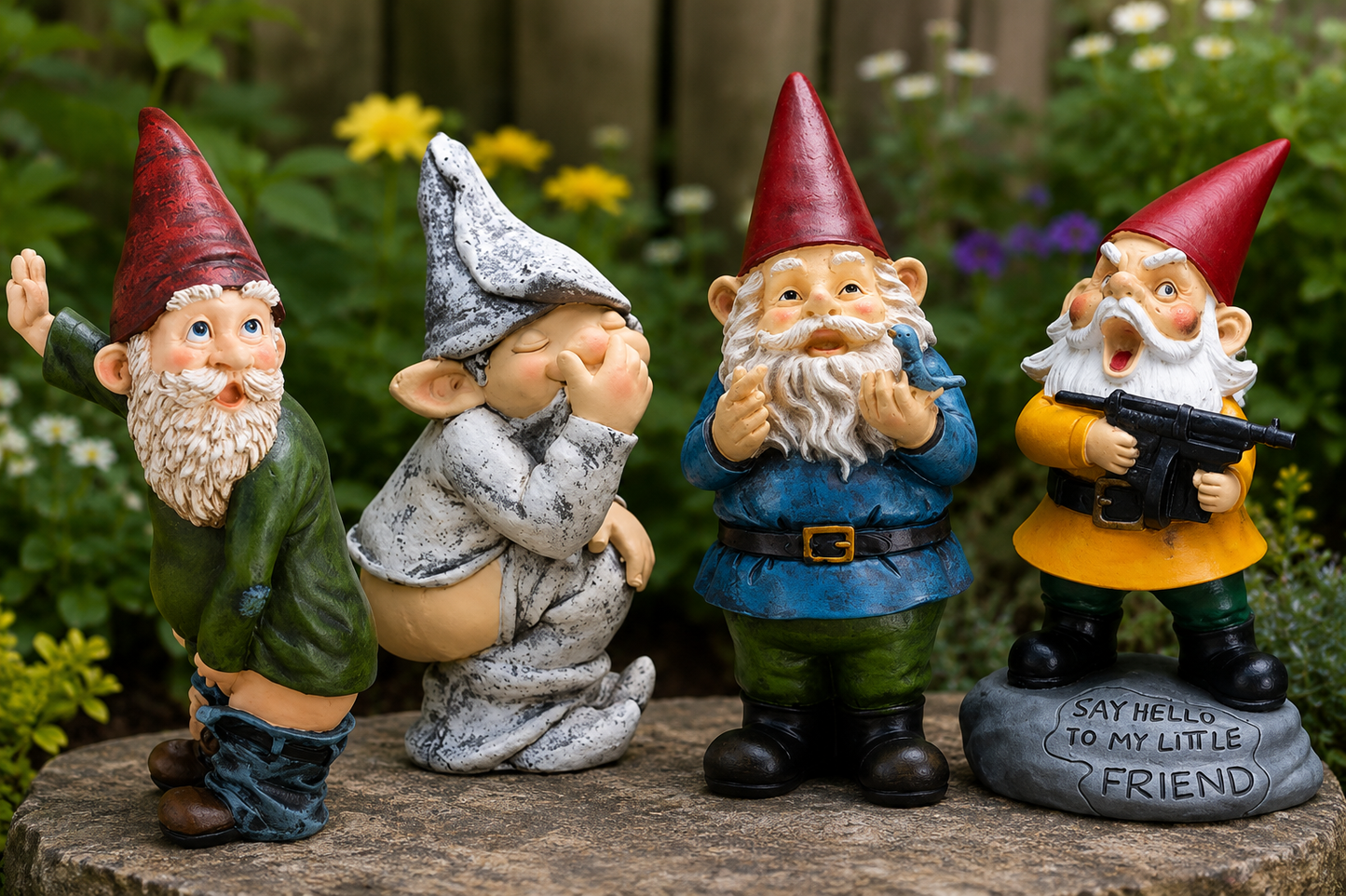 Naughty Gnomes 12" Statue