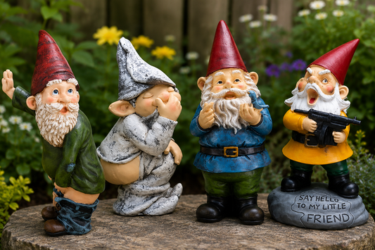 Naughty Gnomes 12" Statue