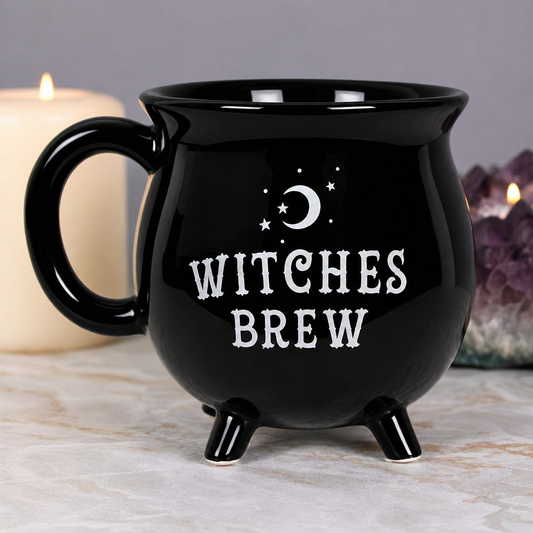 Witch's Brew Cauldron Mug – Halloween Ceramic Coffee Cup