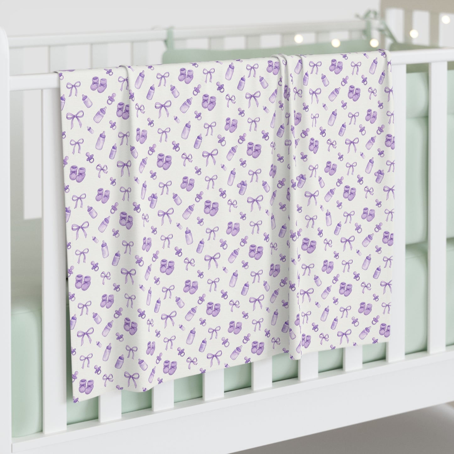 Lavender Baby Keepsakes Baby Swaddle Blanket