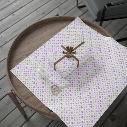 Lavender Baby Keepsakes Wrapping Paper