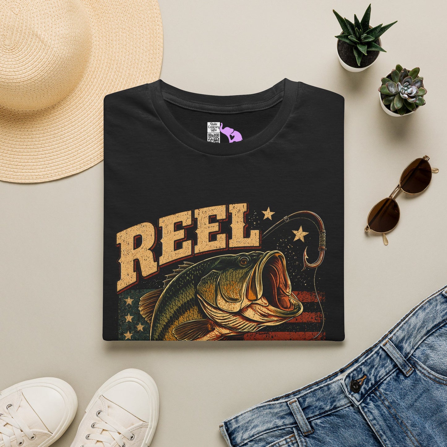 Reel Cool Dad (Fish) Adult T-shirt