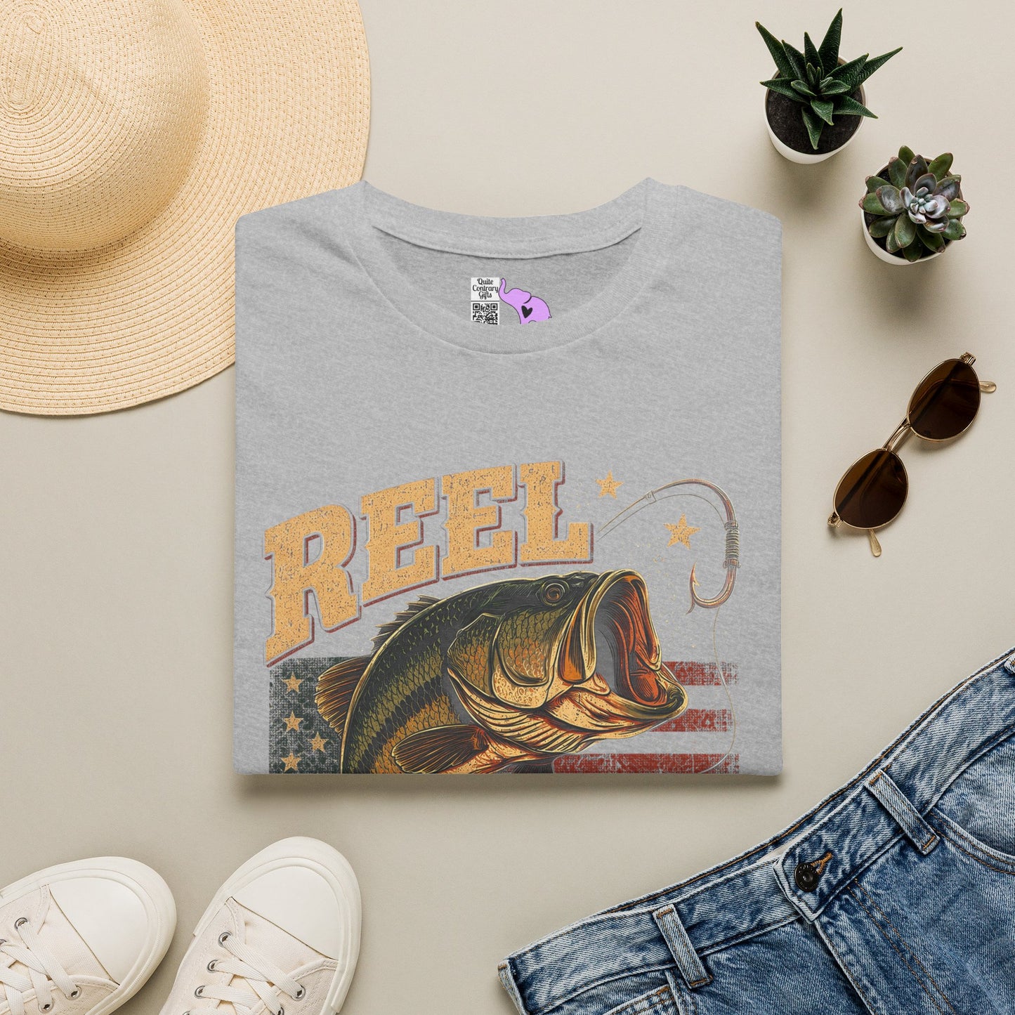 Reel Cool Dad (Fish) Adult T-shirt