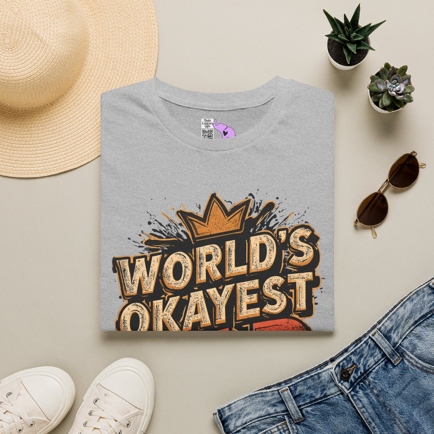 World's Okayest Dad Adult T-shirt