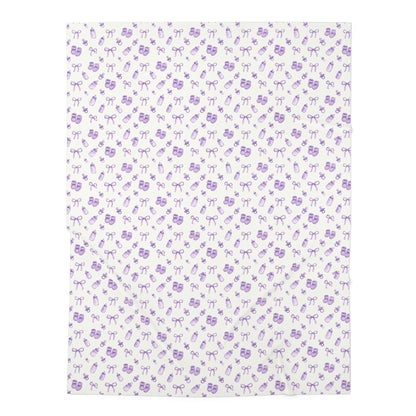 Lavender Baby Keepsakes Baby Swaddle Blanket