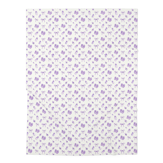 Lavender Baby Keepsakes Baby Swaddle Blanket