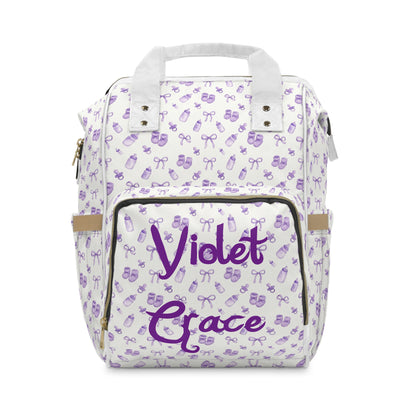 Lavender Baby Keepsakes Diaper Backpack – Personalized
