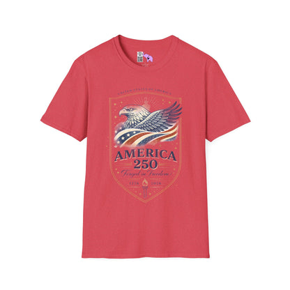 America 250 Forged in Freedom 1776-2026 Adult T-shirt