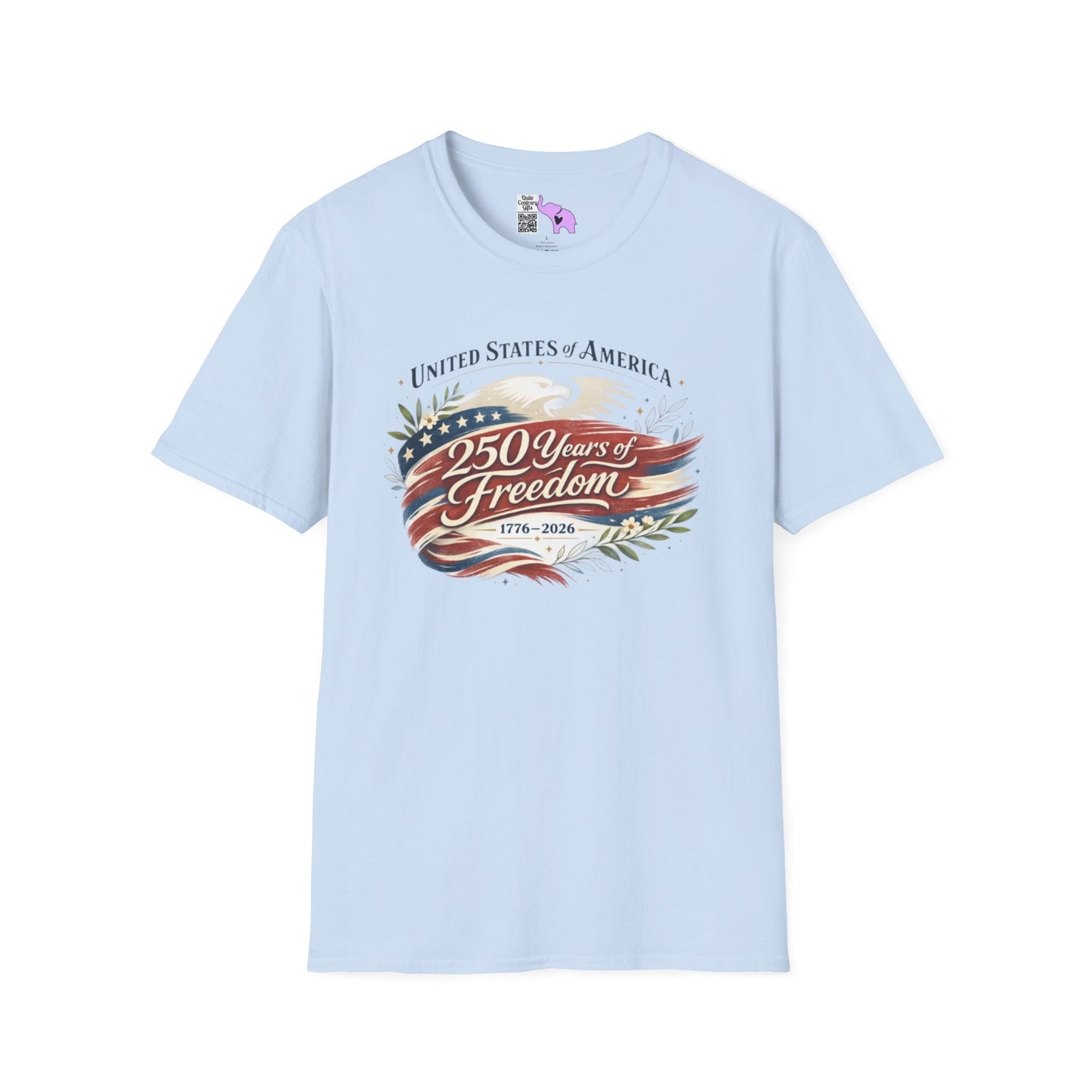 Vintage USA 250 Years of Freedom 1776-2026 Adult T-shirt