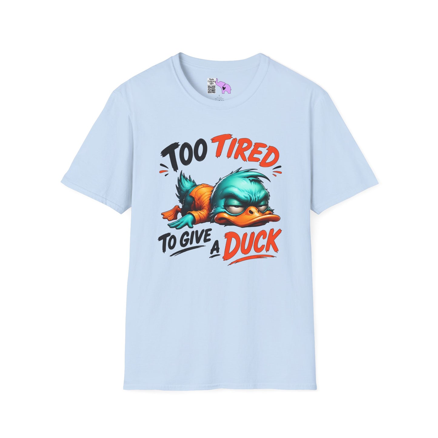 Too Tired To Give A Duck Adult T-shirt