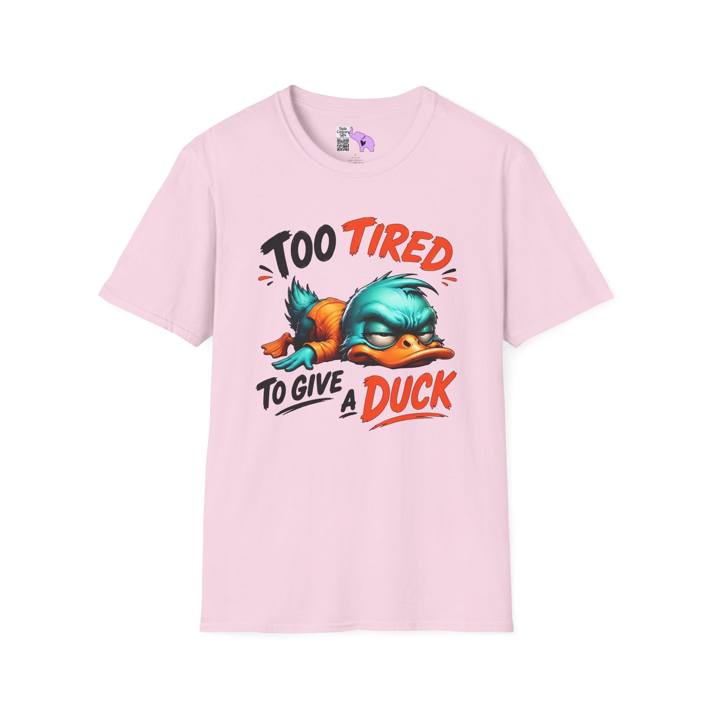 Too Tired To Give A Duck Adult T-shirt