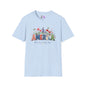 America (Floral) Freedom Courage Unity Legacy Adult T-shirt