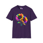 Colorburst Flowers Adult T-shirt