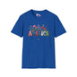 America (Floral) Freedom Courage Unity Legacy Adult T-shirt