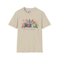 America (Floral) Freedom Courage Unity Legacy Adult T-shirt