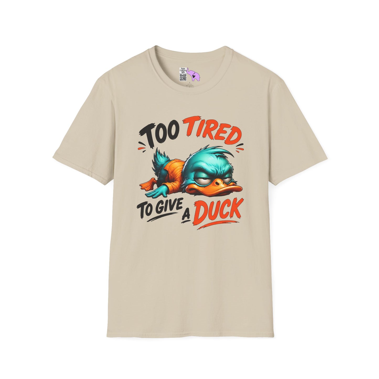 Too Tired To Give A Duck Adult T-shirt