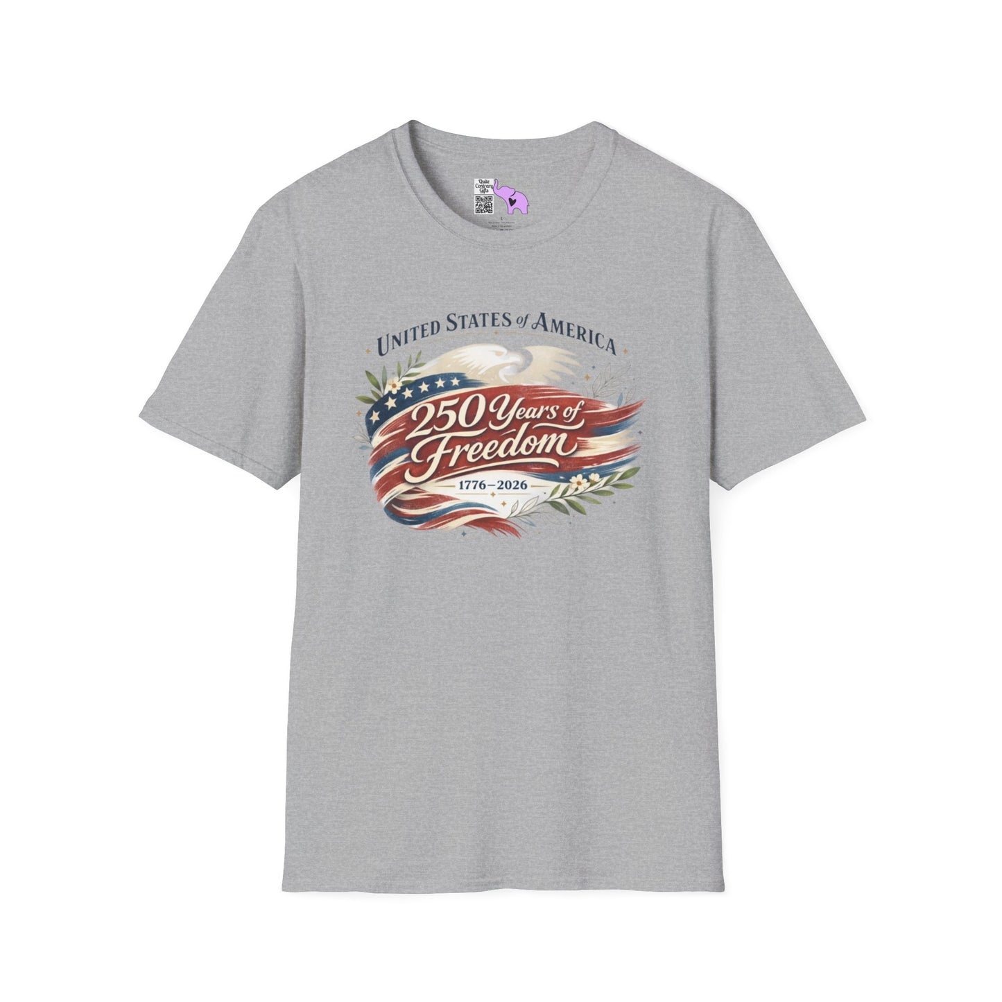 Vintage USA 250 Years of Freedom 1776-2026 Adult T-shirt