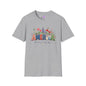 America (Floral) Freedom Courage Unity Legacy Adult T-shirt