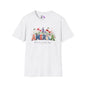 America (Floral) Freedom Courage Unity Legacy Adult T-shirt