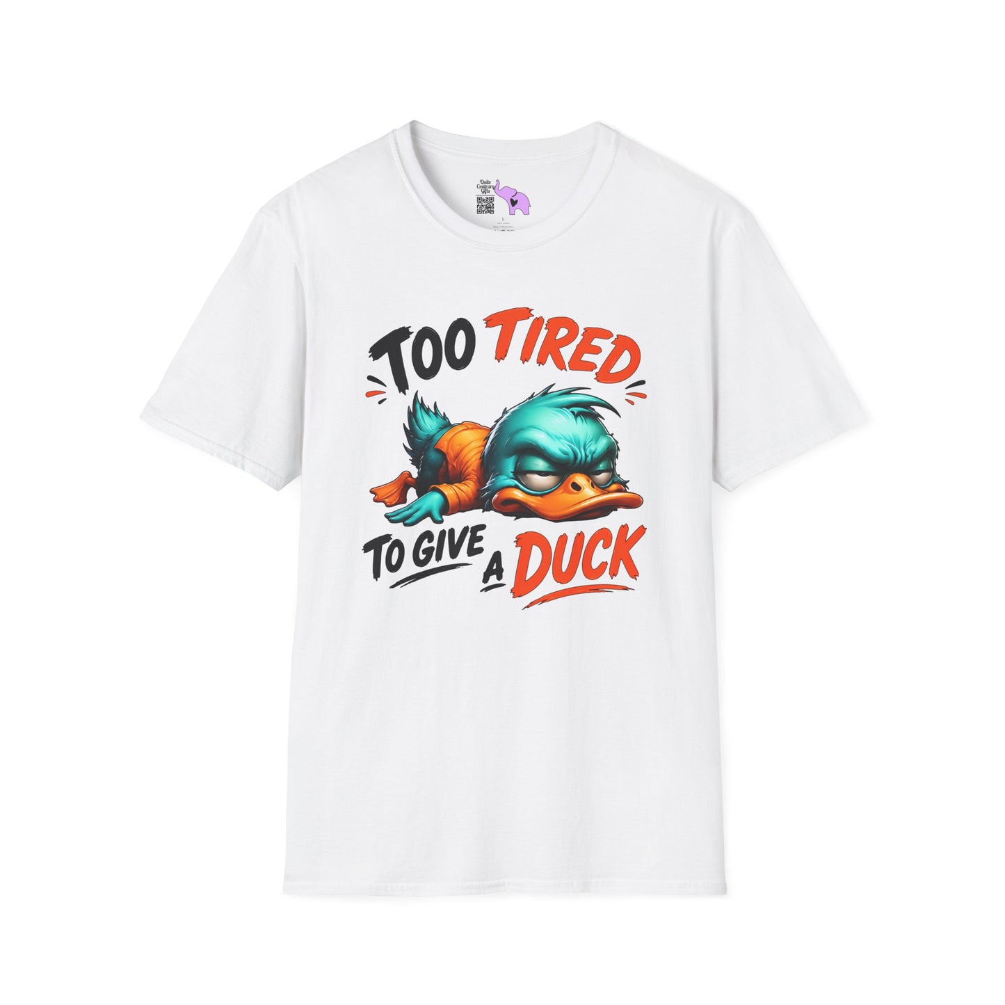 Too Tired To Give A Duck Adult T-shirt