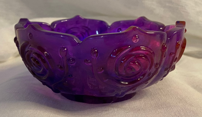 Small Resin Bowl w/Flowers