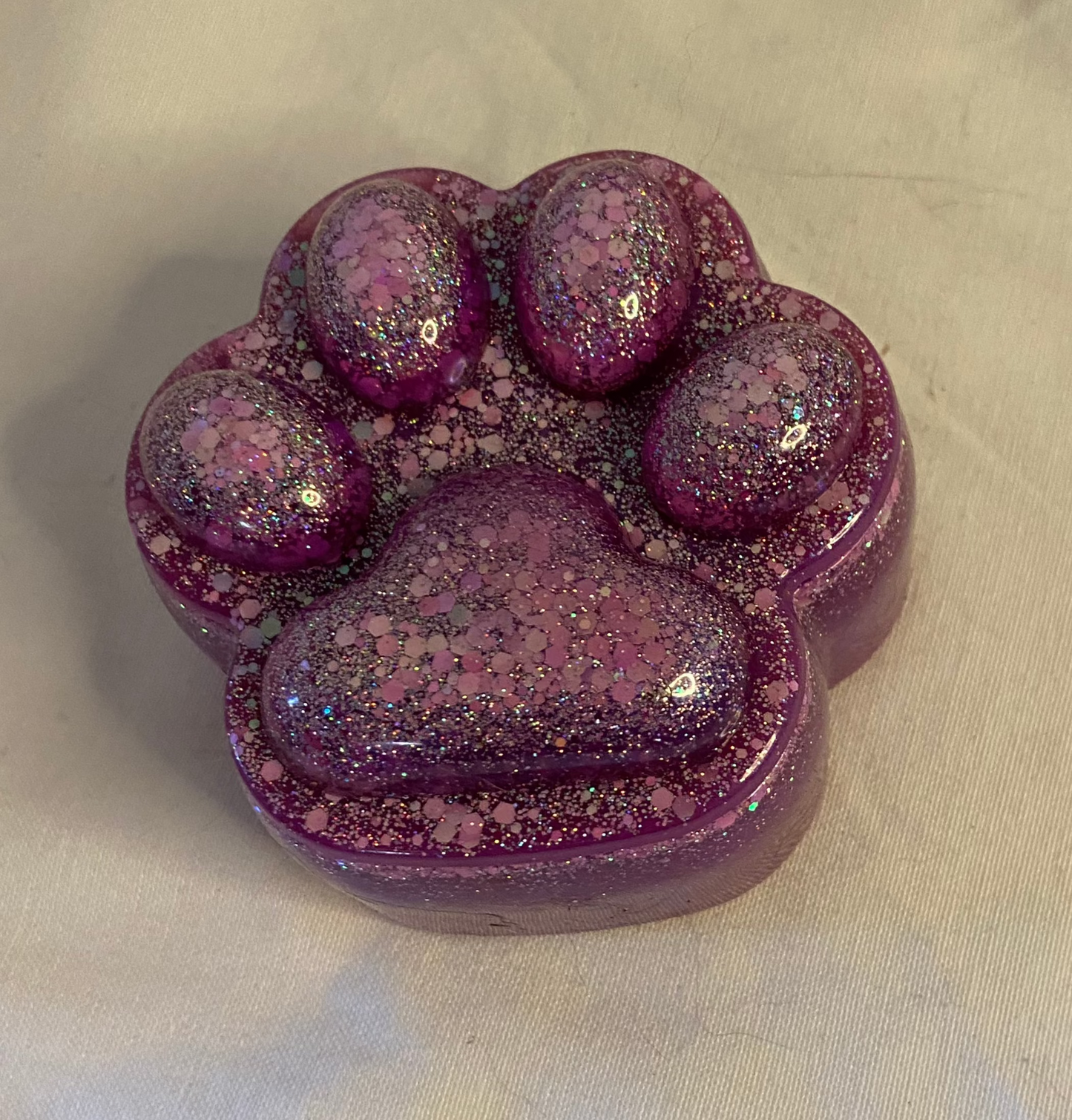 Paw Print Resin Trinket Box