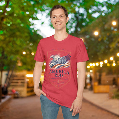 America 250 Forged in Freedom 1776-2026 Adult T-shirt
