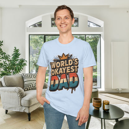 World's Okayest Dad Adult T-shirt