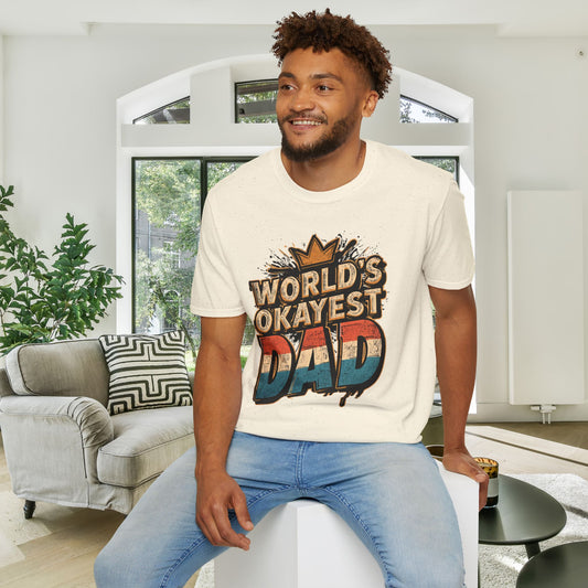 World's Okayest Dad Adult T-shirt