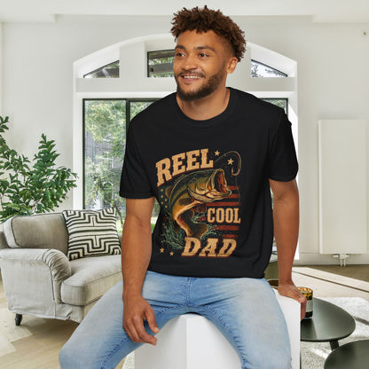 Reel Cool Dad (Fish) Adult T-shirt